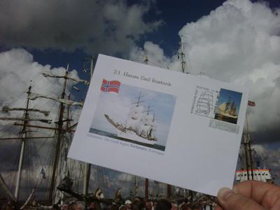 Norwegischer Beleg zur Hanse Sail 2011